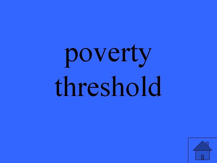 poverty threshold 