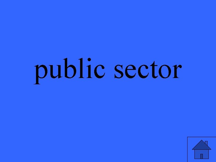 public sector 