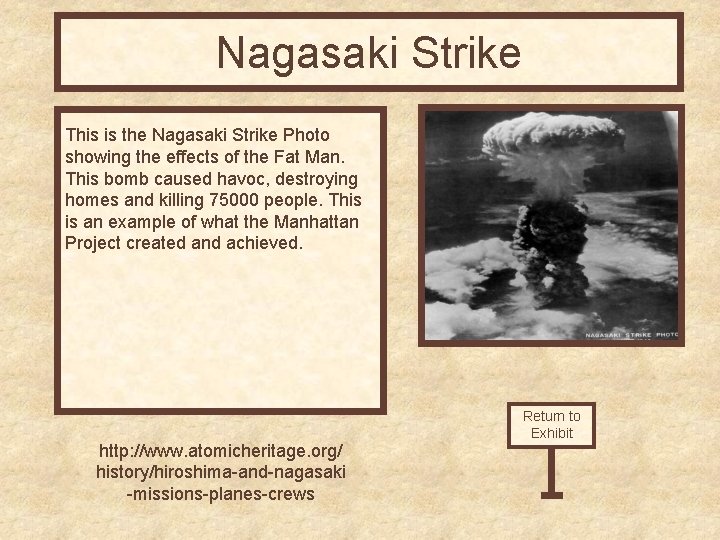 Nagasaki Strike This is the Nagasaki Strike Photo showing the effects of the Fat