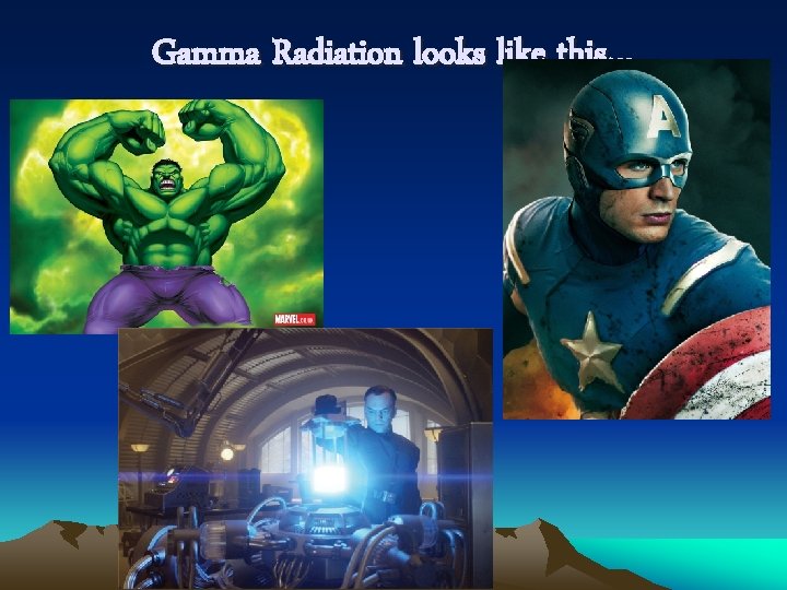 Gamma Radiation looks like this… 