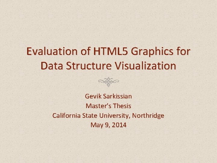 Evaluation of HTML 5 Graphics for Data Structure