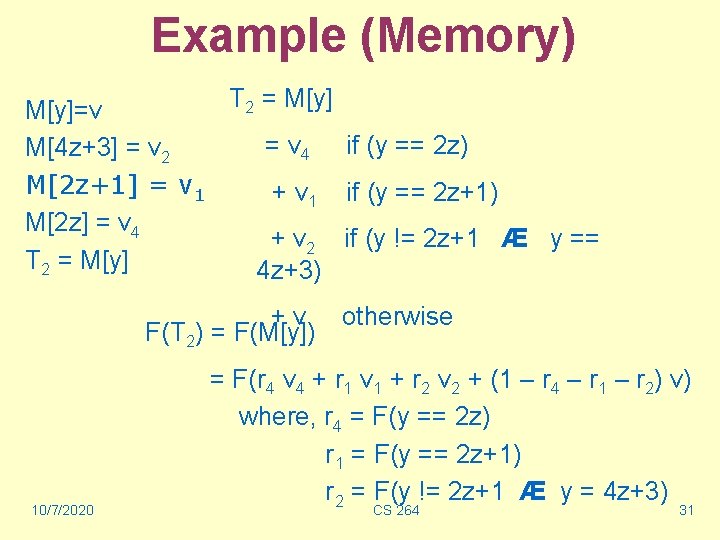 Program Analysis Using Randomization Sumit Gulwani George Necula