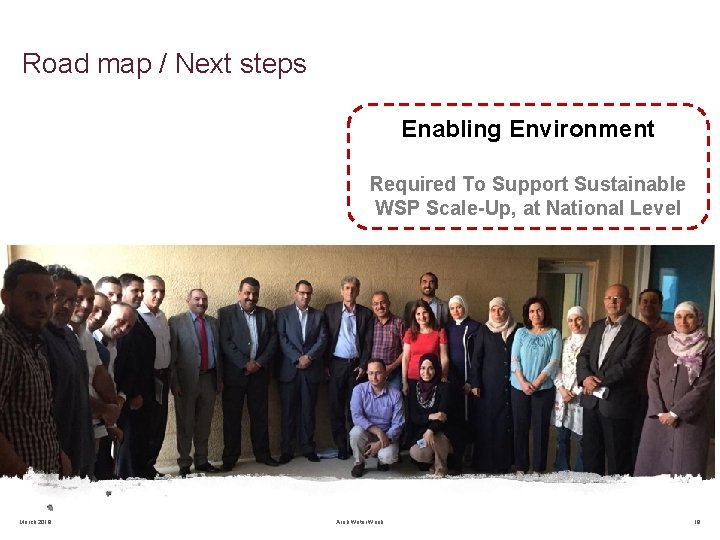 Road map / Next steps Enabling Environment Required To Support Sustainable WSP Scale-Up, at Road map / Next steps Enabling Environment Required To Support Sustainable WSP Scale-Up, at