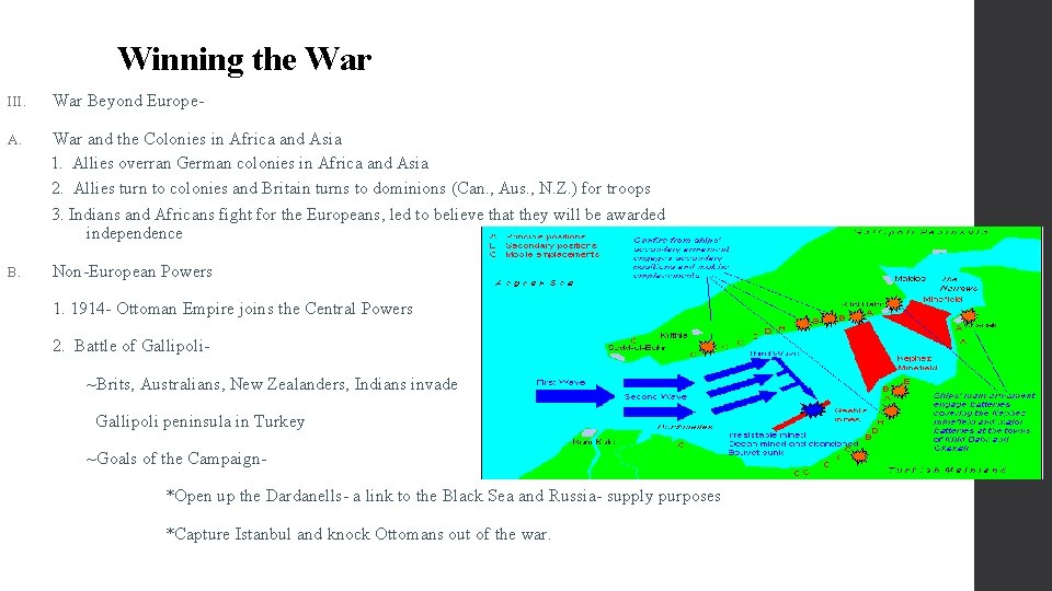 Winning the War III. War Beyond Europe- A. War and the Colonies in Africa