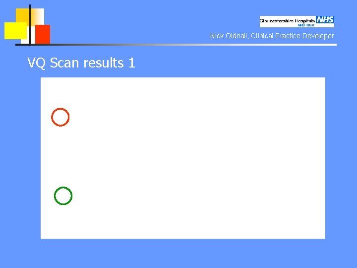 Nick Oldnall, Clinical Practice Developer VQ Scan results 1 