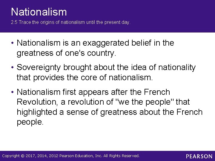 Nationalism 2. 5 Trace the origins of nationalism until the present day. • Nationalism Nationalism 2. 5 Trace the origins of nationalism until the present day. • Nationalism