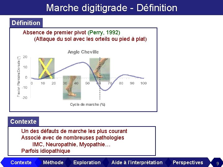 Marche digitigrade - Définition Absence de premier pivot (Perry, 1992) (Attaque du sol avec