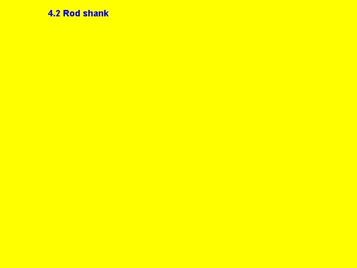 4. 2 Rod shank 