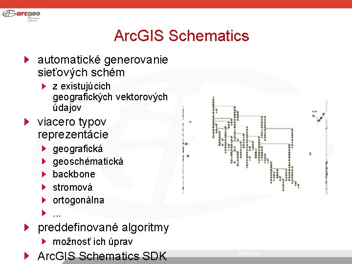 Arc. GIS Schematics automatické generovanie sieťových schém z existujúcich geografických vektorových údajov viacero typov