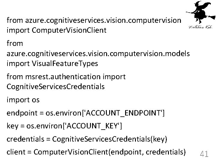 from azure. cognitiveservices. vision. computervision import Computer. Vision. Client from azure. cognitiveservices. vision. computervision.