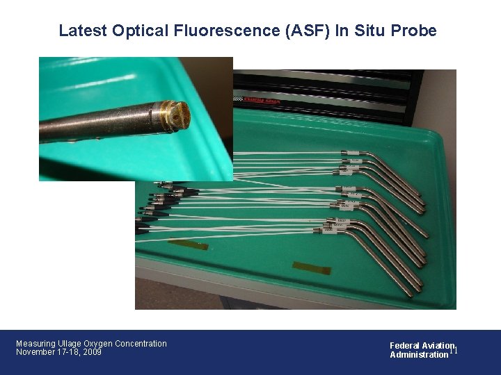 Latest Optical Fluorescence (ASF) In Situ Probe Measuring Ullage Oxygen Concentration November 17 -18,