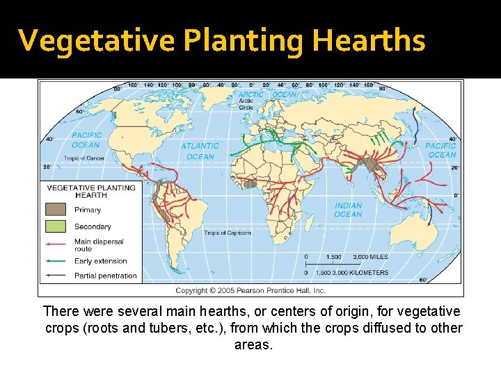 Vegetative Planting Hearths There were several main hearths, or centers of origin, for vegetative