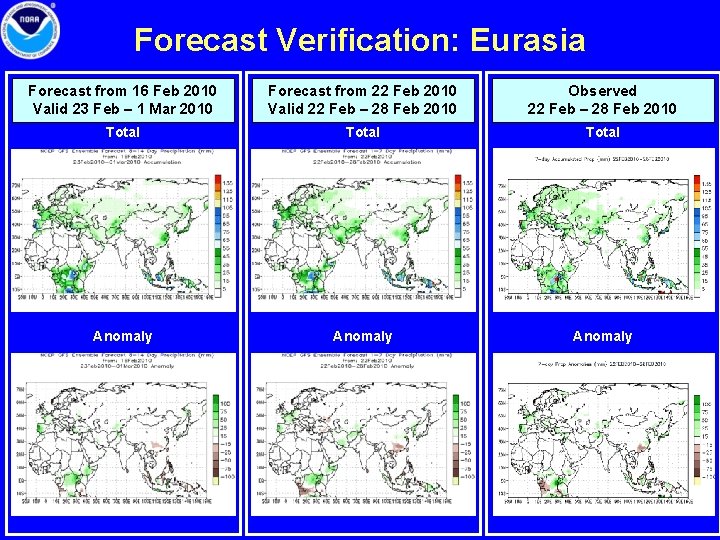 Forecast Verification: Eurasia Forecast from 16 Feb 2010 Valid 23 Feb – 1 Mar