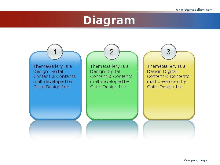 www. themegallery. com Diagram 1 2 3 Theme. Gallery is a Design Digital Content