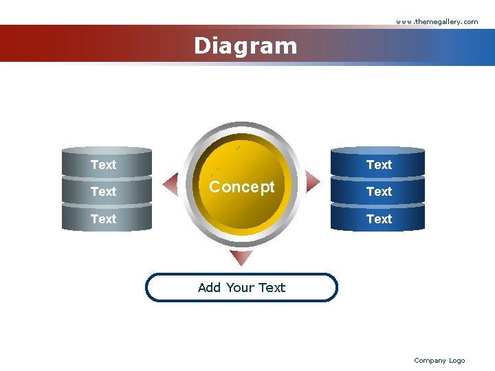 www. themegallery. com Diagram Text Concept Text Add Your Text Company Logo 