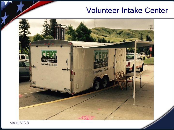 Volunteer Intake Center Visual VIC. 3 1. 3 