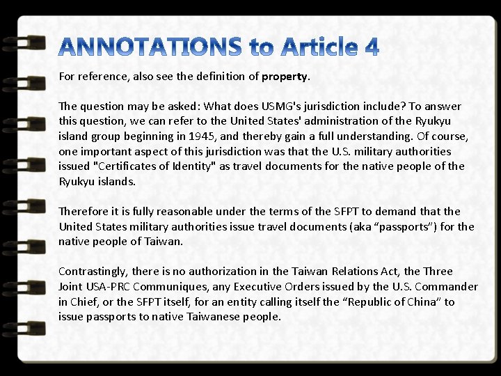 For reference, also see the definition of property. The question may be asked: What