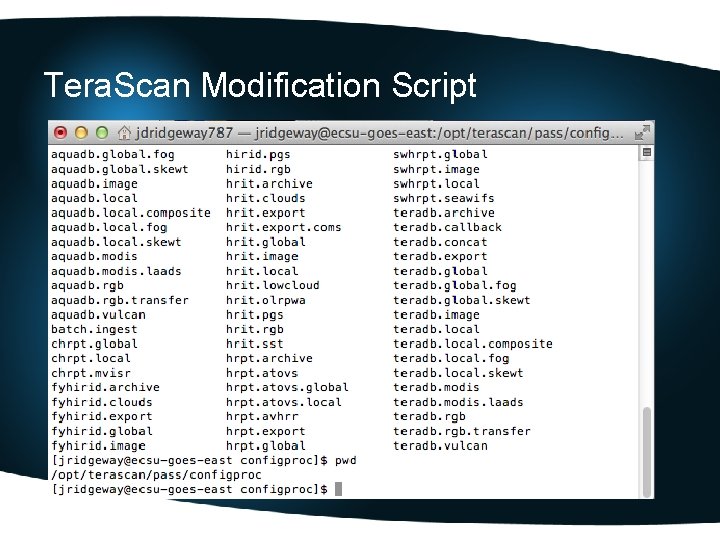 Tera. Scan Modification Script 
