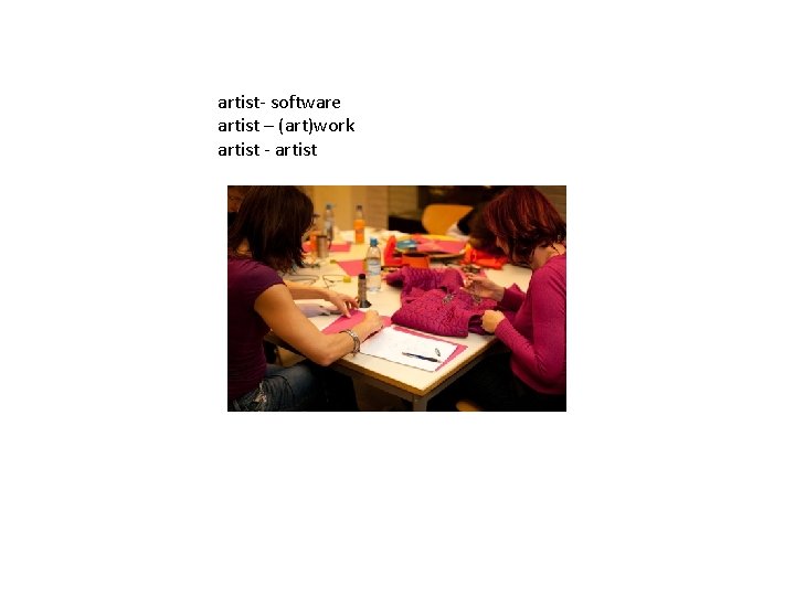 artist- software artist – (art)work artist - artist artist- software artist – (art)work artist - artist