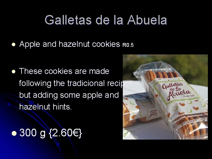 Galletas de la Abuela l Apple and hazelnut cookies R 0. 5 l These