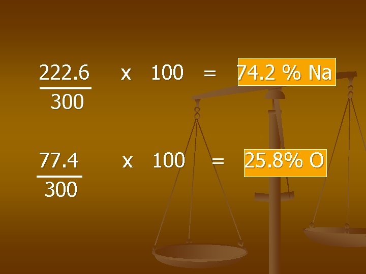 222. 6 300 x 100 = 74. 2 % Na 77. 4 300 x