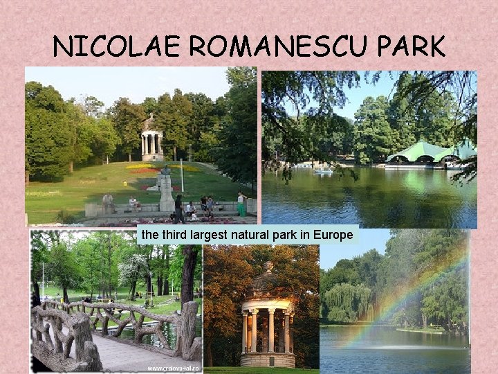 NICOLAE ROMANESCU PARK the third largest natural park in Europe NICOLAE ROMANESCU PARK the third largest natural park in Europe