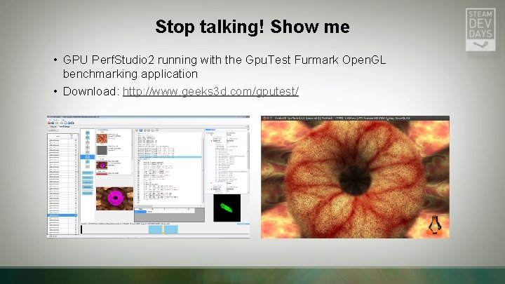 Stop talking! Show me • GPU Perf. Studio 2 running with the Gpu. Test Stop talking! Show me • GPU Perf. Studio 2 running with the Gpu. Test