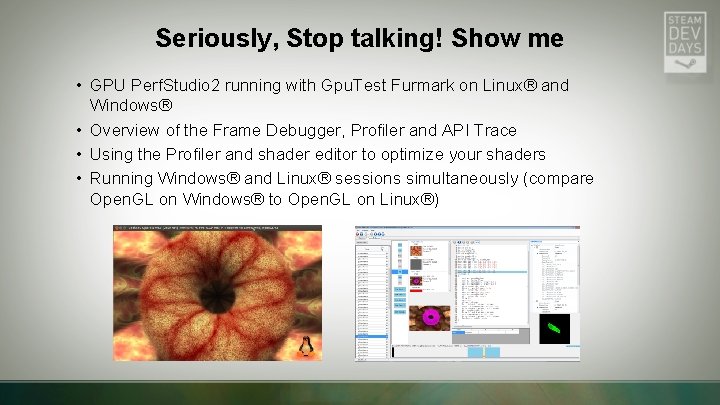 Seriously, Stop talking! Show me • GPU Perf. Studio 2 running with Gpu. Test Seriously, Stop talking! Show me • GPU Perf. Studio 2 running with Gpu. Test