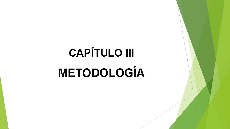 CAPÍTULO III METODOLOGÍA 