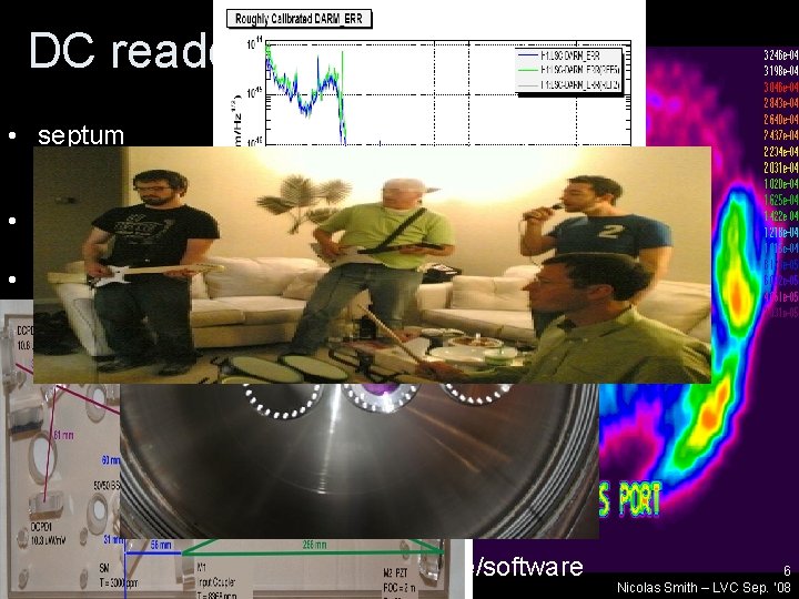 DC readout hardware • septum – low R <100 ppm, low scattering – isolates