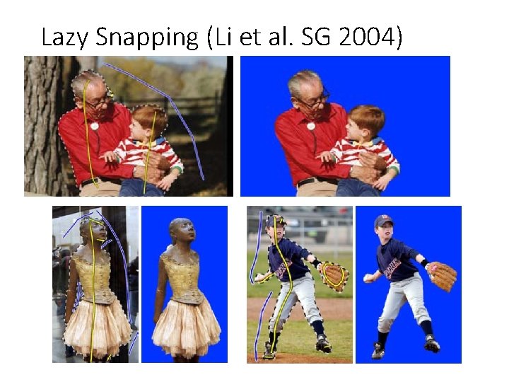 Lazy Snapping (Li et al. SG 2004) 