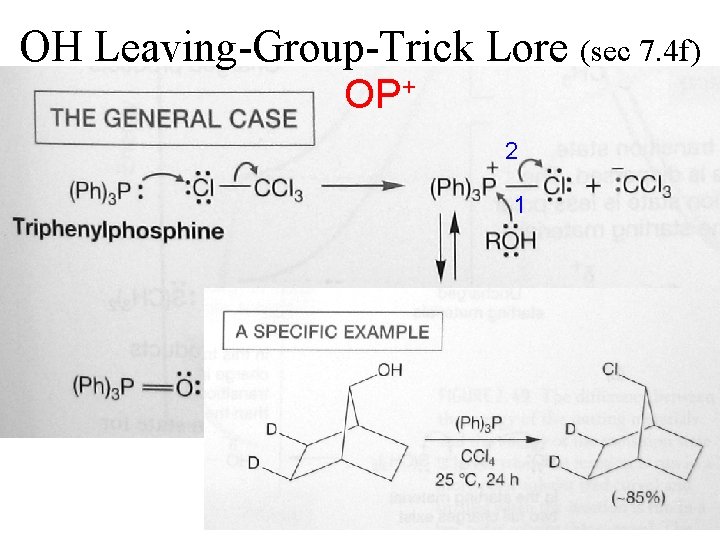 OH Leaving-Group-Trick Lore (sec 7. 4 f) OP+ 2 1 