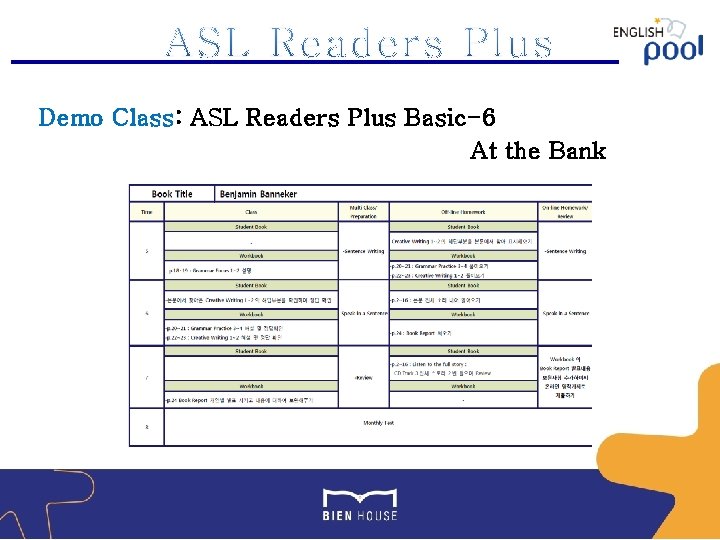 Demo Class: ASL Readers Plus Basic-6 At the Bank 
