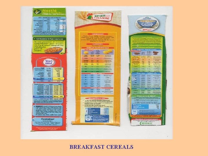 BREAKFAST CEREALS 