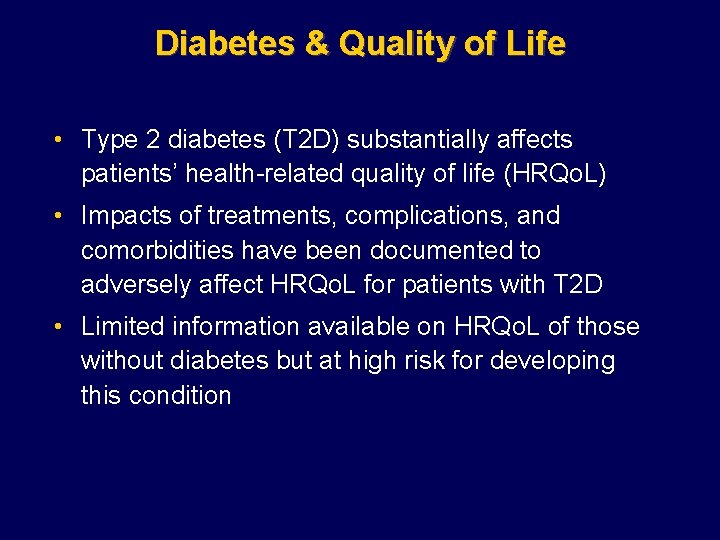 type 2 diabetes impact on life