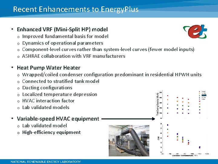 Recent Enhancements to Energy. Plus • Enhanced VRF (Mini-Split HP) model o o Improved