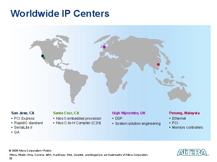 Worldwide IP Centers San Jose, CA Santa Cruz, CA High Wycombe, UK Penang, Malaysia Worldwide IP Centers San Jose, CA Santa Cruz, CA High Wycombe, UK Penang, Malaysia