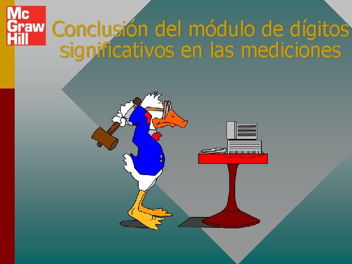 Conclusión del módulo de dígitos significativos en las mediciones 