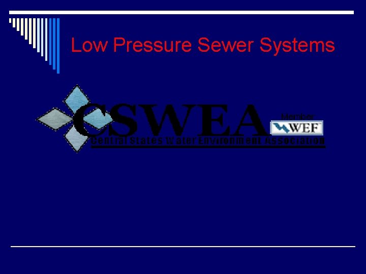 Low Pressure Sewer Systems 