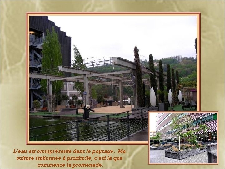 L’eau est omniprésente dans le paysage. Ma voiture stationnée à proximité, c’est là que L’eau est omniprésente dans le paysage. Ma voiture stationnée à proximité, c’est là que