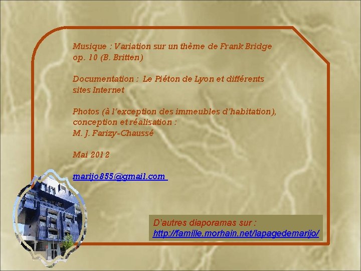 Musique : Variation sur un thème de Frank Bridge op. 10 (B. Britten) Documentation Musique : Variation sur un thème de Frank Bridge op. 10 (B. Britten) Documentation