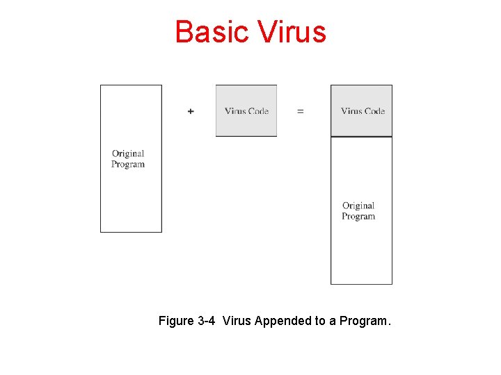 Basic Virus Figure 3 -4 Virus Appended to a Program. 