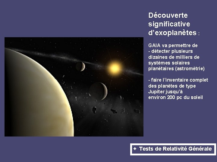 Découverte significative d’exoplanètes : GAIA va permettre de - détecter plusieurs dizaines de milliers
