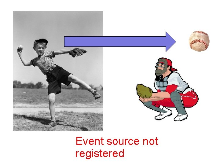 Event source not registered Event source not registered