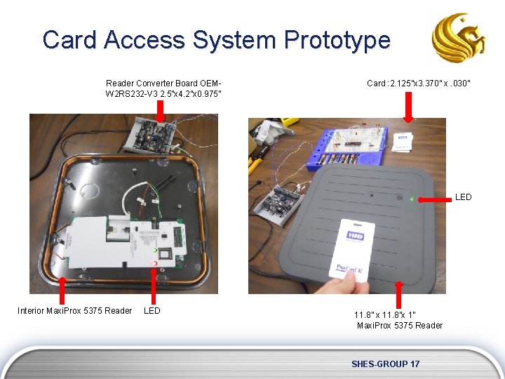 Card Access System Prototype Reader Converter Board OEMW 2 RS 232 -V 3 2.