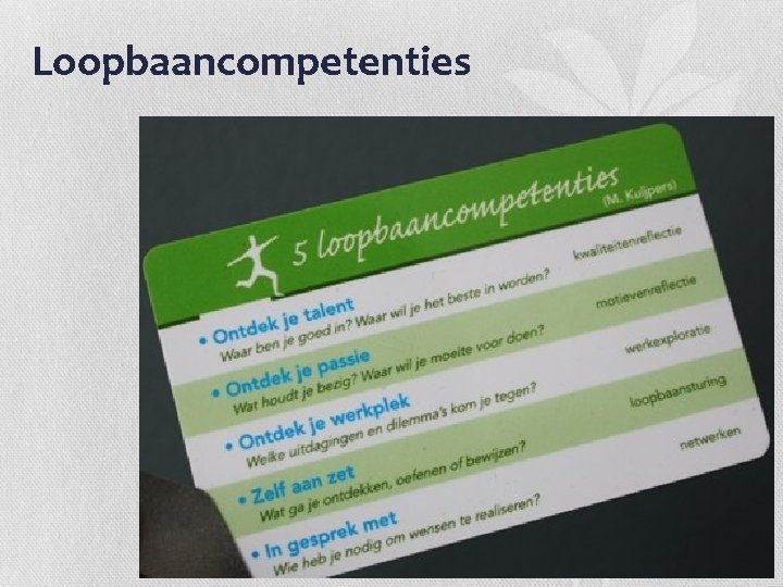 Loopbaancompetenties 