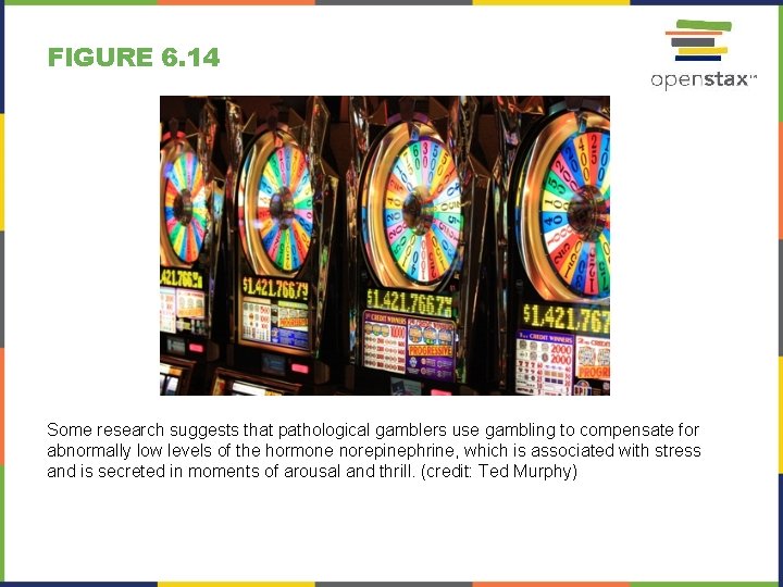 FIGURE 6. 14 Some research suggests that pathological gamblers use gambling to compensate for FIGURE 6. 14 Some research suggests that pathological gamblers use gambling to compensate for