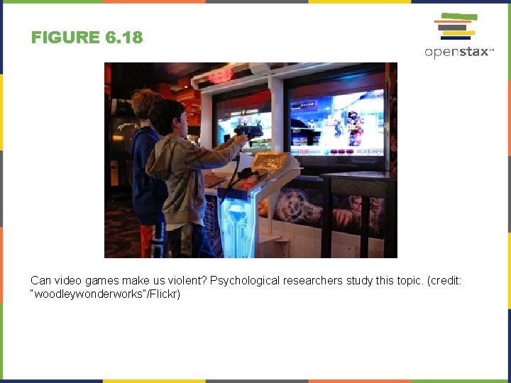FIGURE 6. 18 Can video games make us violent? Psychological researchers study this topic. FIGURE 6. 18 Can video games make us violent? Psychological researchers study this topic.