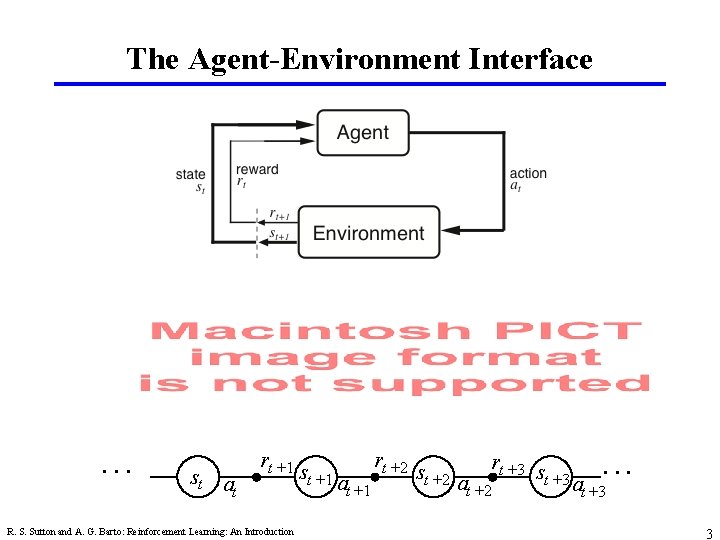 The Agent-Environment Interface . . . st at rt +1 R. S. Sutton and