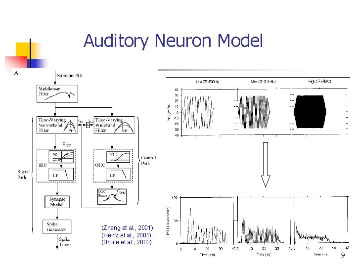 Auditory Neuron Model (Zhang et al. , 2001) (Heinz et al. , 2001) (Bruce